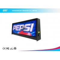 China Full Color P5mm Taxi top LED Display With Large Viewing Angle , Led Taxi Roof Signs factory