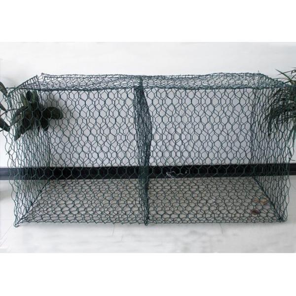 Quality 8 * 10 PVC Coated Material Reinforce Gabion Basket For River Bank for sale
