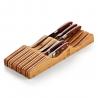 China Bamboo Knife Storage In-Drawer Block factory