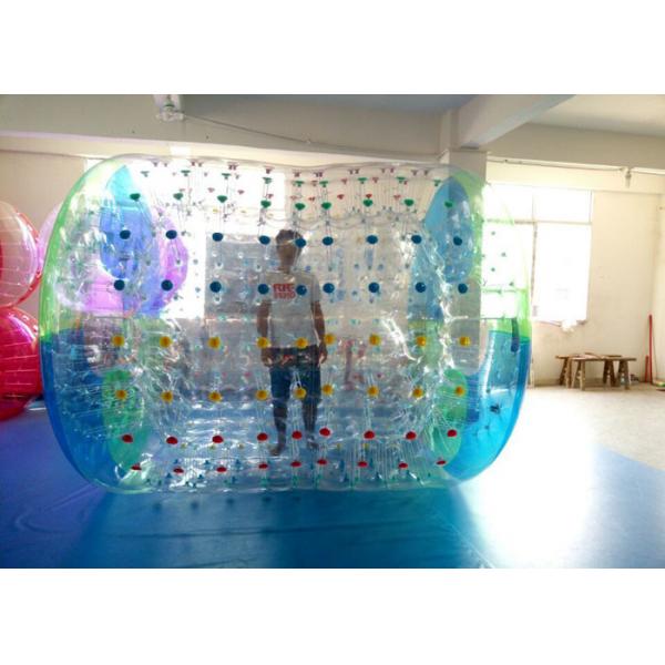 Quality Giant 0.8mm PVC Inflatable Water Roller For Kids / Adults Water Walking Ball Roller for sale