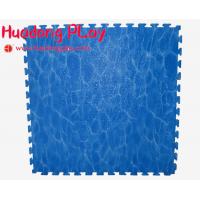 China Blue Outdoor Rubber Flooring , EVA Playground Safety Mats Soft Touch factory