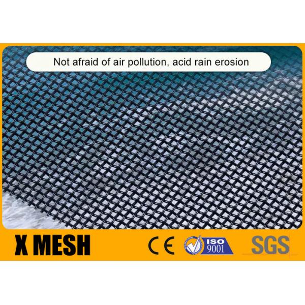 Quality 2000mm Stainless Steel Security Mesh With AS Standard Powder Coated Black for sale