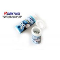 china Round White Candy Healthy Breath Mints With Tear Off Cap Bottle