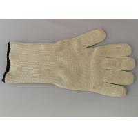 Quality Industrial heat resistant oven gloves with fingers fire resistant Aramid Fiber for sale