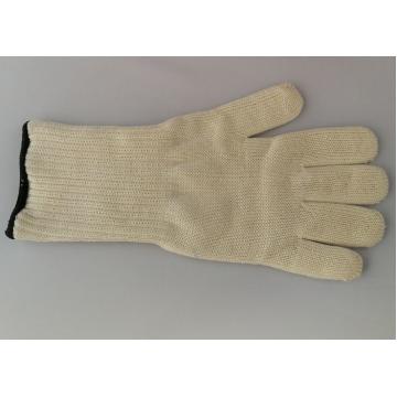 Quality Industrial heat resistant oven gloves with fingers fire resistant Aramid Fiber for sale