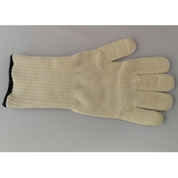 Quality Industrial heat resistant oven gloves with fingers fire resistant Aramid Fiber Materials 100g / Piece Glove Weight for sale