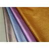 China Snake Skin Pattern Leather Fabric For Handbags Wallet 0.6mm Pearlied Sky Blue factory