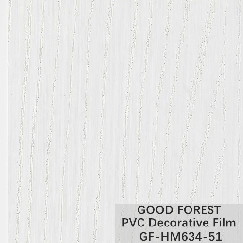 Quality Cabinet Wood Grain PVC Decorative Film Pure Colour Blistering for sale