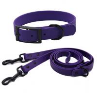 China Waterproof PVC Rubber Dog Leash Set Personalized Dog Collar And Leash Set Long Extendable Dog Lead factory