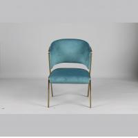 China Upholstered Sillas Blue Velvet Dining Chair For Kitchen Modern Nordic factory