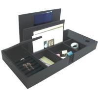 Quality Hotel Guestroom Leather Stationery Box With Lid Customized for sale