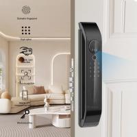 Quality Biometric Tuya App Door Lock Anti Peep Code Tamper Alarm For Home Apartment for sale
