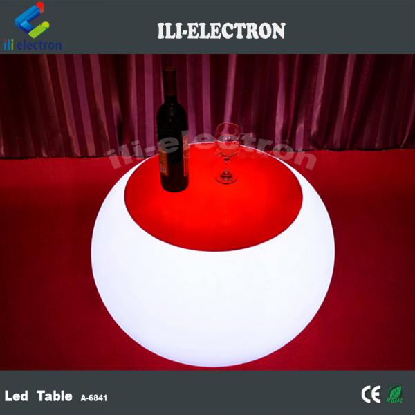 Quality Modern Commercial LED Illuminated Cocktail Table With Rechargeable Lithium for sale