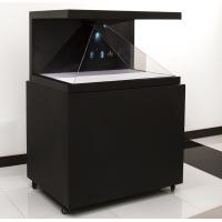 Quality Pyramid 3D Holographic Display Boxes Floor Standing 3 Sided Viewing for sale