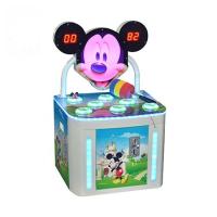 China 60W Kids Arcade Machine , Ticket Redemption Hit Frog Game Mouse Hammer Arcade Cabinet Game Machine factory