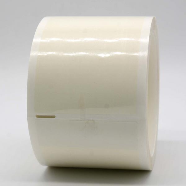 Quality 20x100-20mm Cable Adhesive Label 1mil White Matte Translucent Water Resistant Vinyl Cable Label for sale