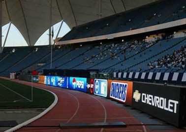 Quality 1R1G1B Advertising Football Stadium Perimeter Led Screen P16 1920 Hz for sale