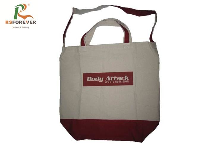 China 100 Organic Cotton Canvas Bags Heavy Duty For Shopping Silk Sceen Printing factory