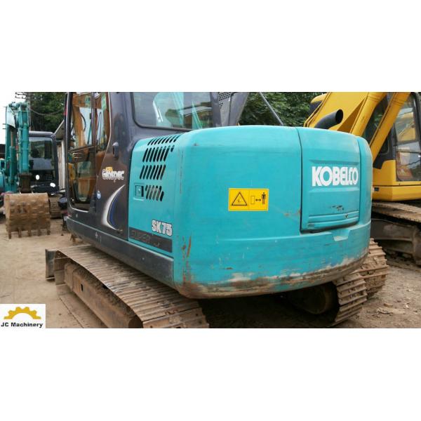 Quality 1670h Used Kobelco Mini Excavator , Kobelco Sk75 Excavator 2015 Year 41kw for sale