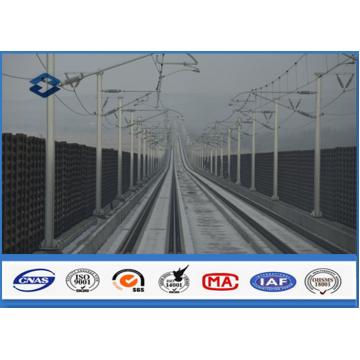 Quality Q345 Steel Material Octagonal Electric Metal Utility Pole for Train Station for sale