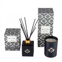 Buy cheap Black Gold Candle And Diffuser Gift Set / Luxury Aromatherapy Reed Diffuser Set from wholesalers