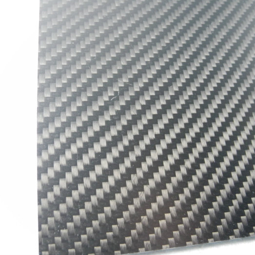 Quality 4.0mm±0.1mm Real Carbon Fibre Sheet / Carbon Fiber Fabric Sheets Twill Weave for sale