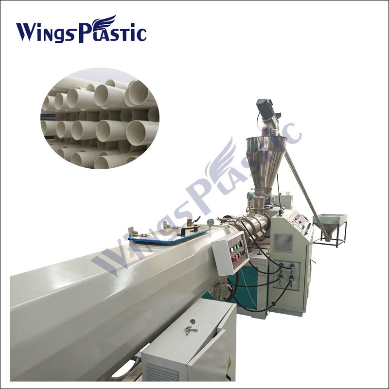 China Plastic PVC HDPE PP PPR Pipe Extruder Line Pvc Pipe Extruding Machine factory