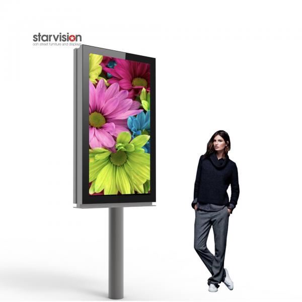Quality 1152X1728mm 850w/sqm Outdoor Led Advertising Screen P3 Pole Mounted Digital Signage for sale