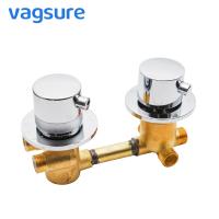 China Distance 12.5CM Bathroom Fixtures And Fittings / 38 Degree Thermostatic Shower Mixer Valve factory