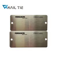 China OEM Etched Stainless Steel Logo Maker Metal SS Laser Engraved Plaque Name plate factory