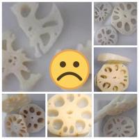 China IQF Frozen Lotus Root Slices, thinckness 0.8 mm, diameter rang from 4 cm to 8 cm factory