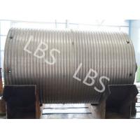 China High Strength Steel Integral Type Wire Rope Winch Drum For Crane Winch factory