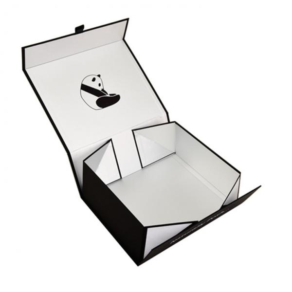Quality Custom Black Printed Rigid Magnet Cardboard Baseball Hat Packaging Box for sale