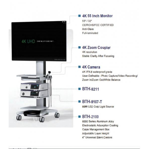 Quality BTH-9211 IPX8 4K UHD Medical Endoscope Camera System With Multilingual Menu for sale