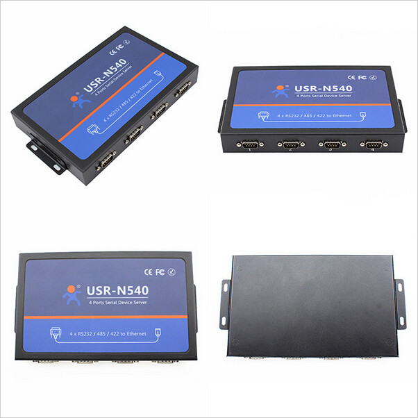 China [USR-N540]  4 Serial Port Ethernet converter,  Modbus gateway RS232 RS485 RS422 to TCP/IP converter factory