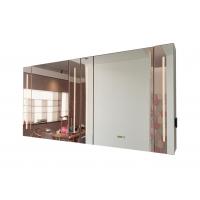China Hotel Wall Mounted Home Smart Aluminum Bathroom Mirror Cabinets With Led Light factory