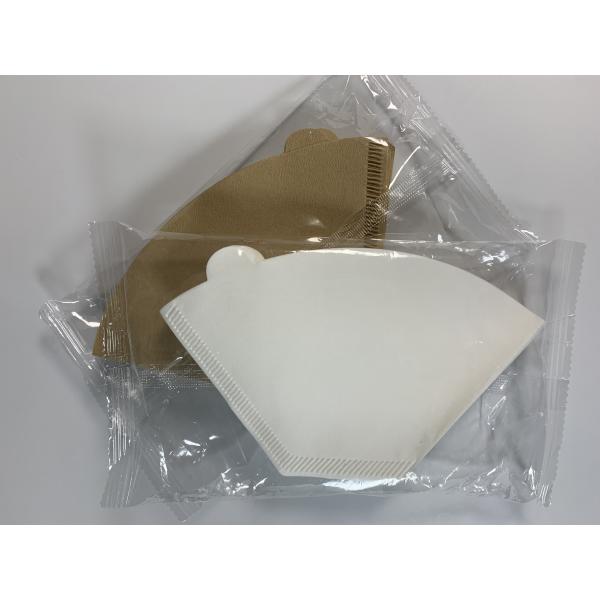Quality Bleached Paper Cone Style Coffee Filters Wood Pulp for sale