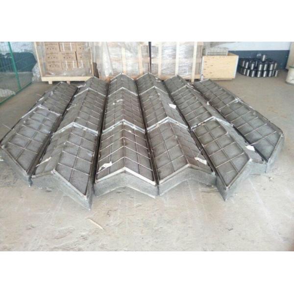Quality Wave Shape Oblique Type Higher Capacity Wire Mesh Demister Pad for sale