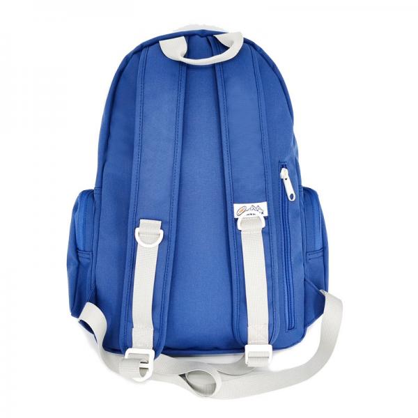 Quality Soft Nylon Diaper Bag Backpack With 2 Exterior Pockets Blue Color for sale