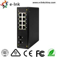 China PoE Industrial Grade Ethernet Switch 8 10 / 100/1000 Base -T RJ45 Ports 2 Gigabit SFP Slot factory