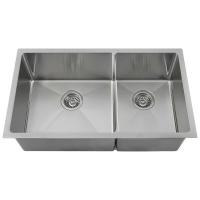 Quality 220mm Satin Undermount Stainless Steel Kitchen Sink 18 Gauge for sale
