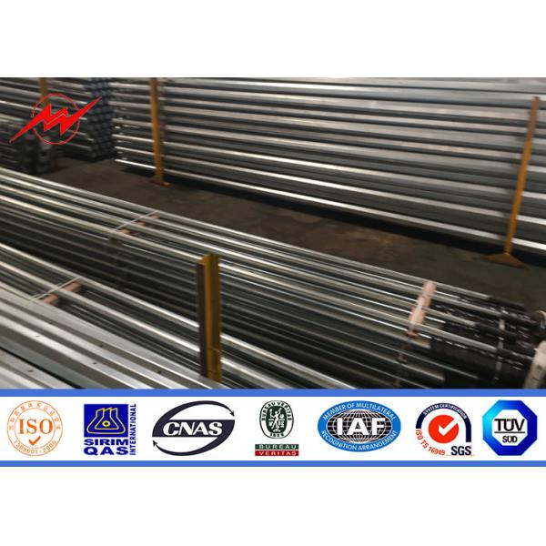 Quality Octagonal Multi Circuit 4mm Electric Steel Pole With Galvanization / Bitumen for sale