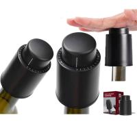 China Vacuum Wine Champagne Bottle Stoppers Wine Cork Preserver With Time Scale Record factory