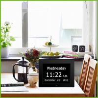 China large digital wall clock with day and date for seniors,american lifetime day clock factory