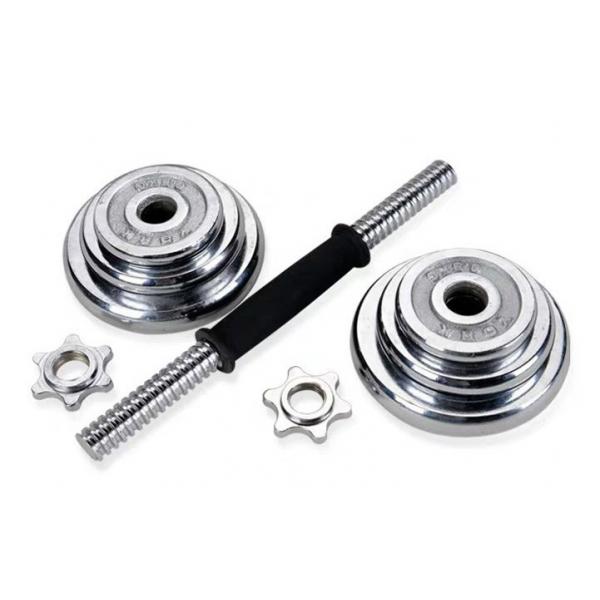 Quality Odorless Chrome Dumbbell Set 15kg Professional Commercial Bodybuilding Gym for sale