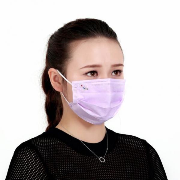 Quality House Cleaning Disposable Face Mask Good Skin Tolerance With Flexible Nose Bar for sale
