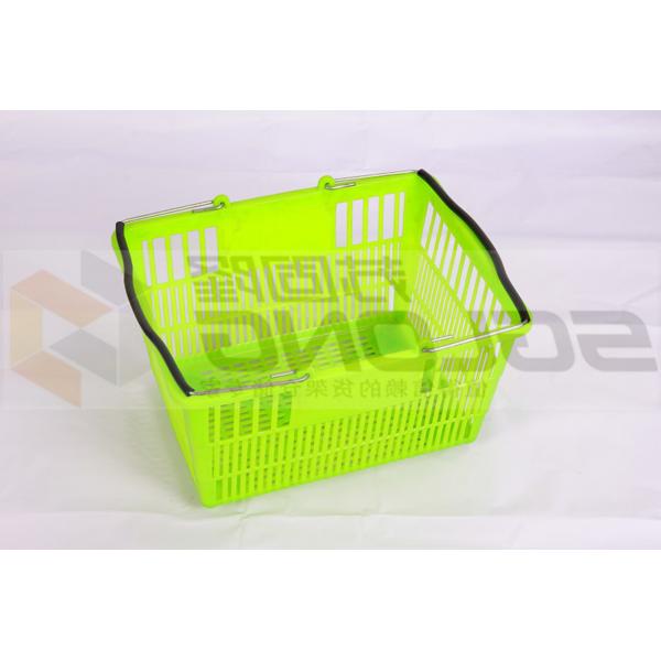 Quality Supermarket Plastic Shopping Trolley Baskets Excellent Appearance Eco-Friendly for sale