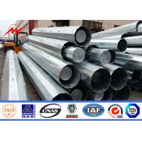Quality 15M Transmission Line Galvanized Steel Pole With Third Party Certificate for sale