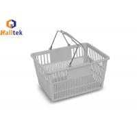 Quality 27L Double Metal Handles Retail Shopping Baskets With 50kg Load for sale