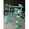 China OEM Double sided Movable Supermarket Display Rack with 4 Wheels Storage Handcart factory